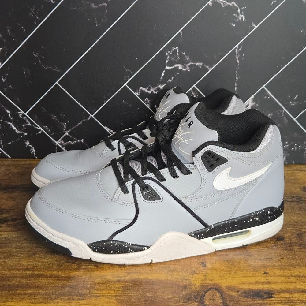 Nike Air Flight 89 Wolf Grey Speckled 306252-027 Mens 7.5 Retro Basketball